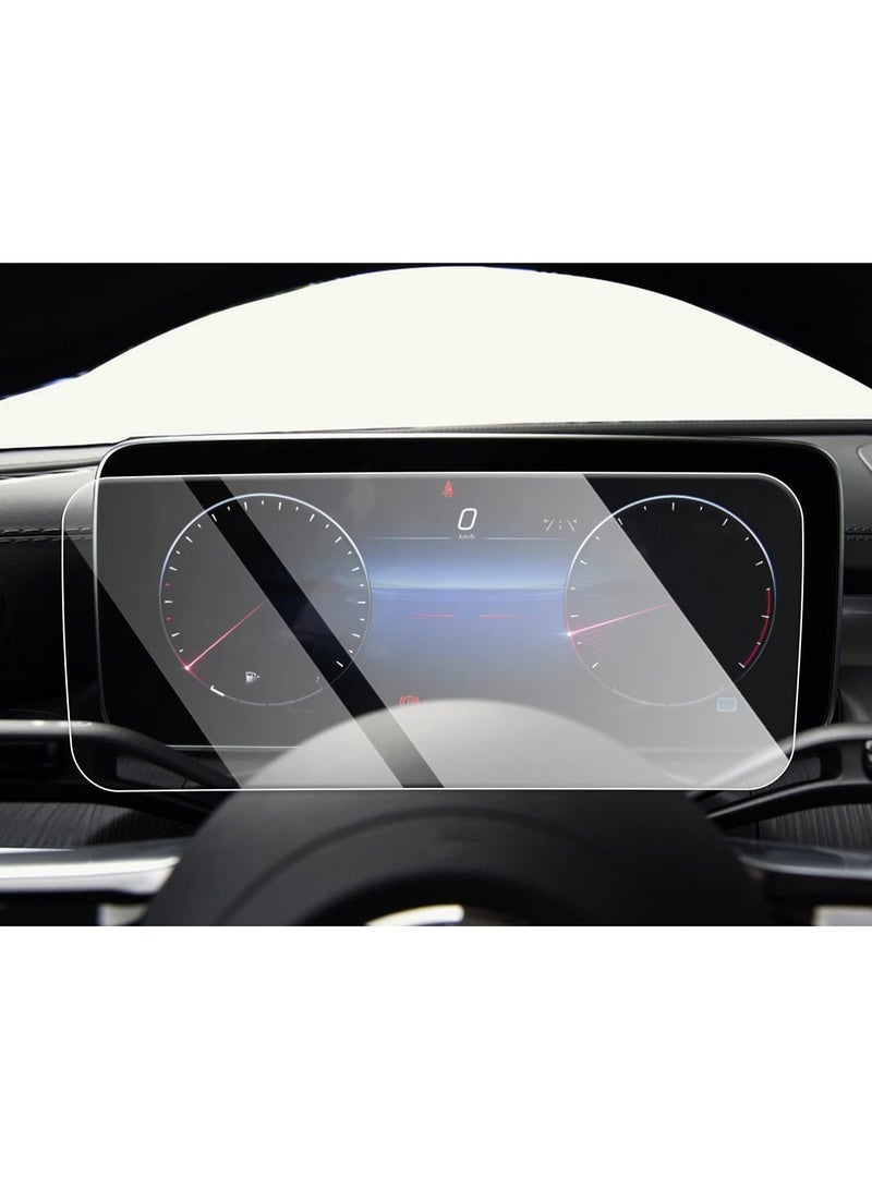 Ecosystem HD 9H Glass Screen Protector for Mercedes-11.9" Touchscreen 12.3" InstrumentC-Class W206 2021-2026, GLC 300 2022-2026, C300/2023-2026 CLE 300 (Instrument Panel 12.3 inch(1psc) - Image 1