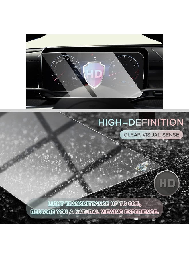 Ecosystem HD 9H Glass Screen Protector for Mercedes-11.9" Touchscreen 12.3" InstrumentC-Class W206 2021-2026, GLC 300 2022-2026, C300/2023-2026 CLE 300 (Instrument Panel 12.3 inch(1psc) - Image 2