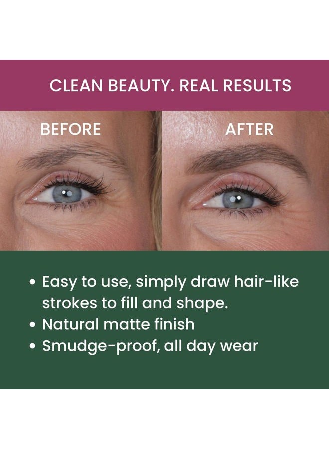 True + Luscious Brow Definer Pencil - Pomade & Powder Combo With Organic Castor Oil - Fills, Shapes Eyebrows - Waterproof - Blonde - Image 3