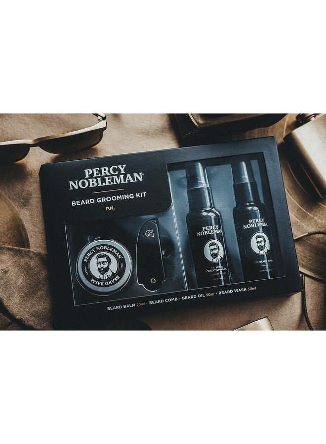 Beard Grooming Kit. Signature Scented Beard Oil 50Ml. Beard Wash 50Ml. Beard Balm 20Ml. Beard Comb.