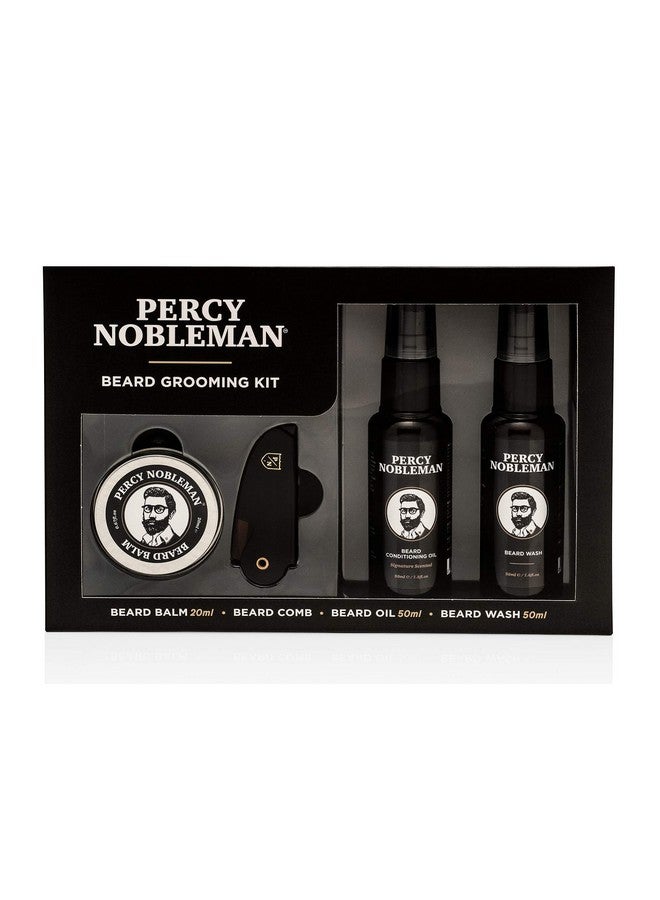 Beard Grooming Kit. Signature Scented Beard Oil 50Ml. Beard Wash 50Ml. Beard Balm 20Ml. Beard Comb.