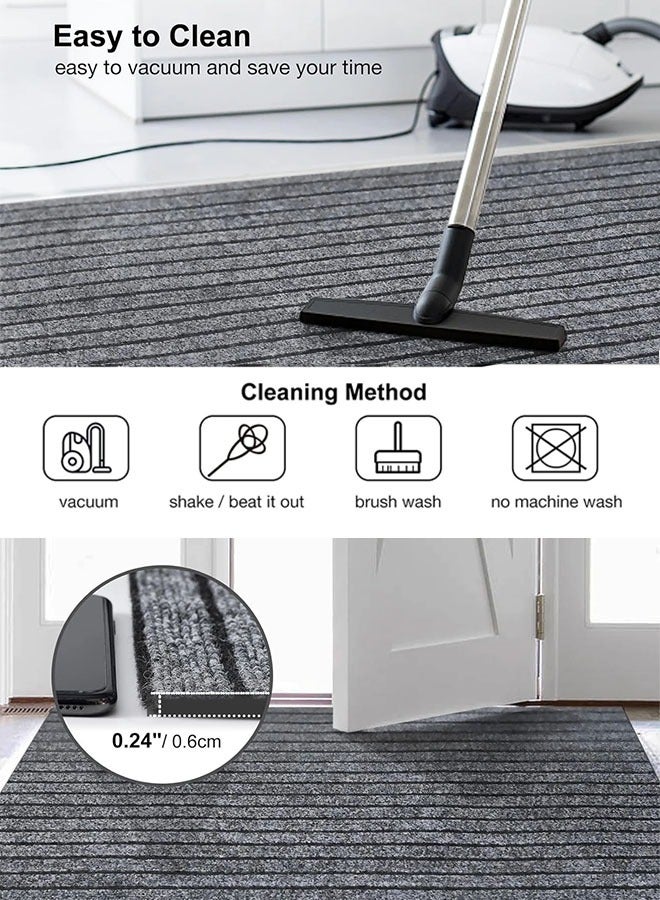 Kitchen Floor Mat, Kitchen Carpet Anti-Slip Kitchen Floor Mat Carpet Anti-Fouling Standing Mat Water-Absorbing & Quick-Drying Cushioned Anti Fatigue Kitchen Mats for Floor for Home Kitchen Bathrooms, Floor, Office, Sink, Laundry, Brown, 40 x 120cm - Image 5