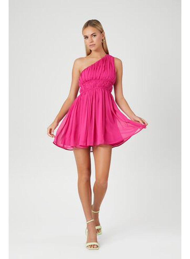 FOREVER 21 One-Shoulder Mini Dress - Image 4