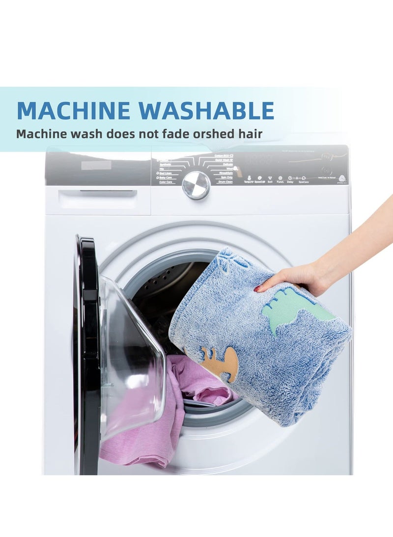 Glow in The Dark Blanket, 50" x 60" Throw Blankets Super Cozy Plush Soft Fleece Blanket for Girls Boys Birthday Gifts, Plush Star Pattern Bedroom, for Kids, Light Grey - Image 3