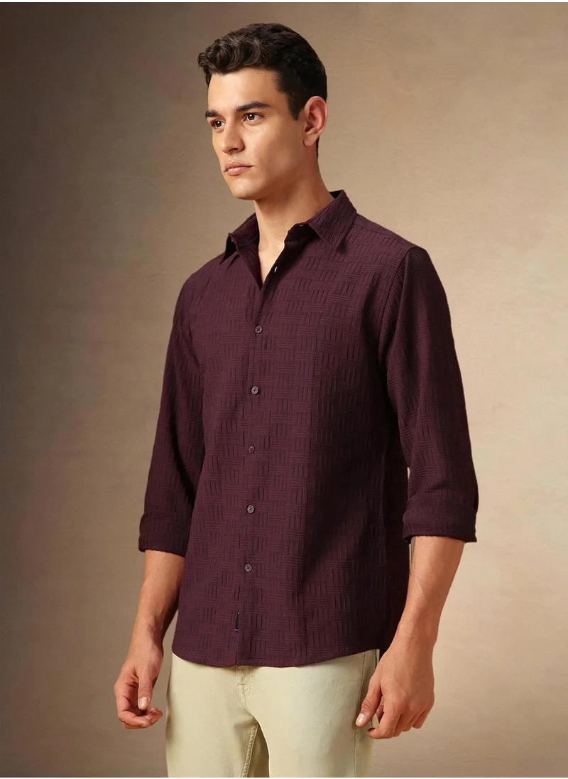 Dennis Lingo Maroon Shirt For Men For Men