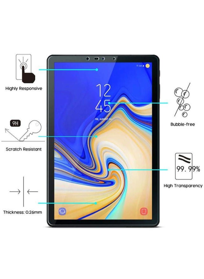NIBEMINENT 9H Tempered Glass Screen Protector For Samsung Galaxy Tab S4/sm-t830/t835/t837 Clear  - Image 2