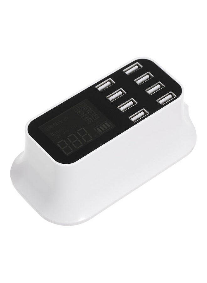 NIBEMINENT 8-Port LED USB Charging Hub White  - Image 1