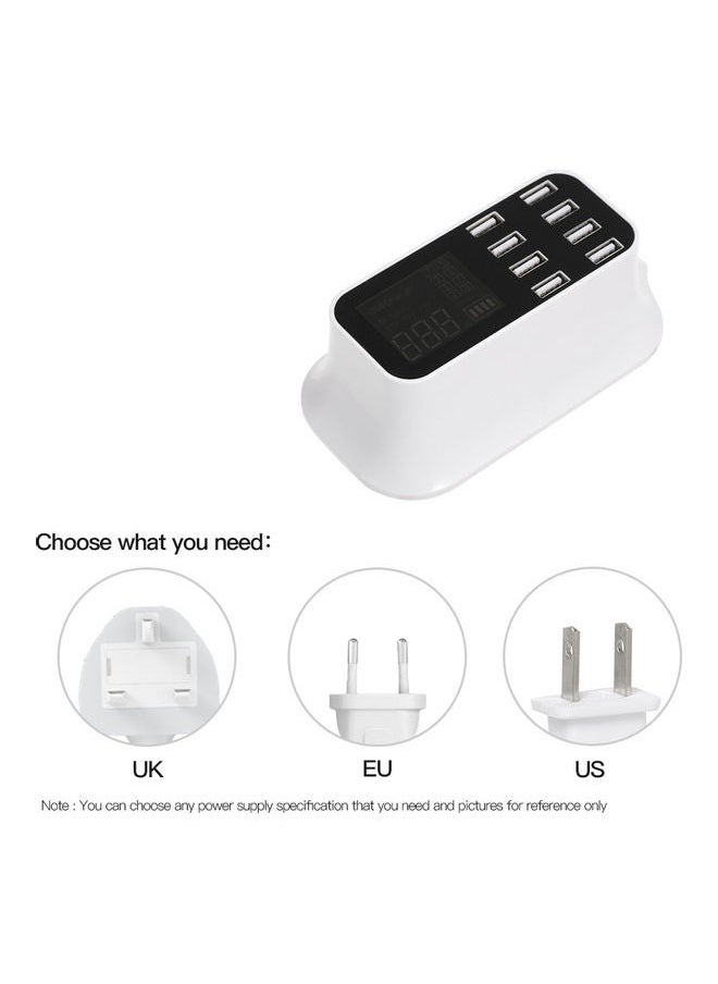NIBEMINENT 8-Port LED USB Charging Hub White  - Image 5