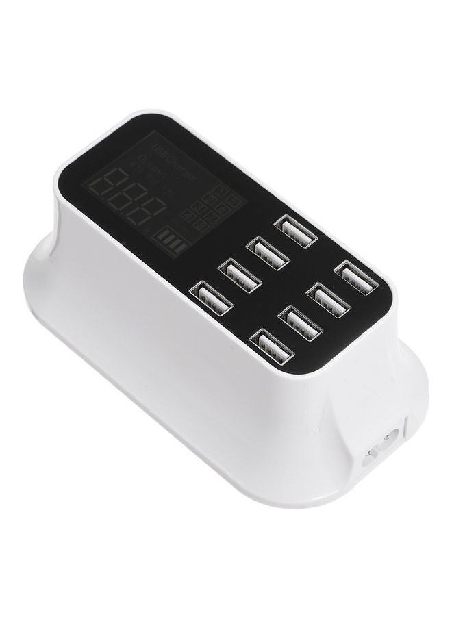 NIBEMINENT - 8-Port LED USB Charging Hub White - Image 1