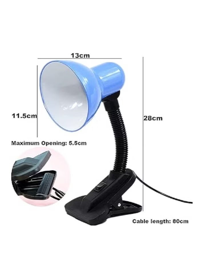 أباجورة مكتب بمشبك تثبيت وذراع مرن + هدية لمبة LED 9 وات - متعدد الألوان - Image 5