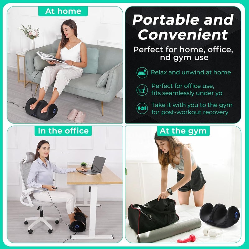 ReAthlete FOOTOASIS Foot Massager Machine with Heat Foot and Calf Massager Remote Control Ultimate Feet Massager for Pain Relief and Circulation Boost Deep Tissue Massager - Image 5