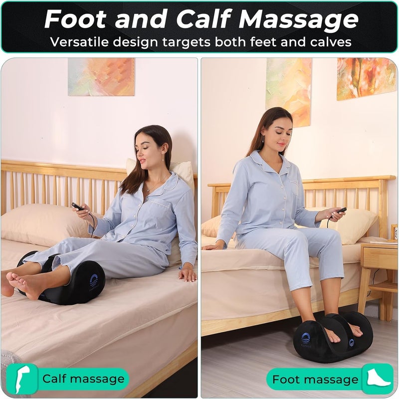 ReAthlete FOOTOASIS Foot Massager Machine with Heat Foot and Calf Massager Remote Control Ultimate Feet Massager for Pain Relief and Circulation Boost Deep Tissue Massager - Image 4