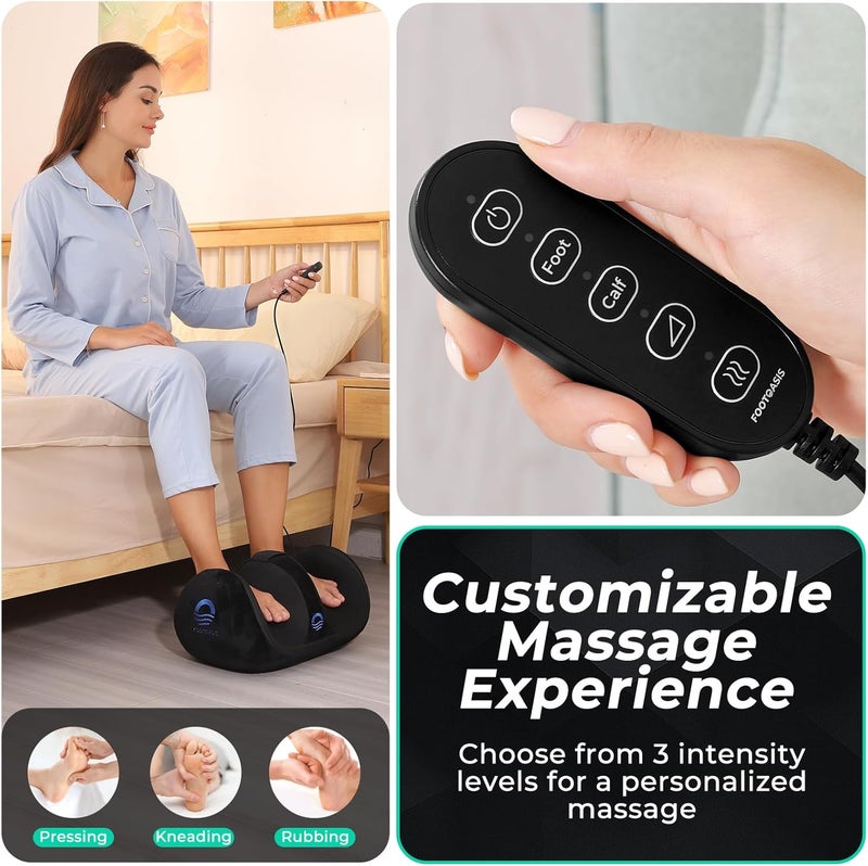 ReAthlete FOOTOASIS Foot Massager Machine with Heat Foot and Calf Massager Remote Control Ultimate Feet Massager for Pain Relief and Circulation Boost Deep Tissue Massager - Image 2