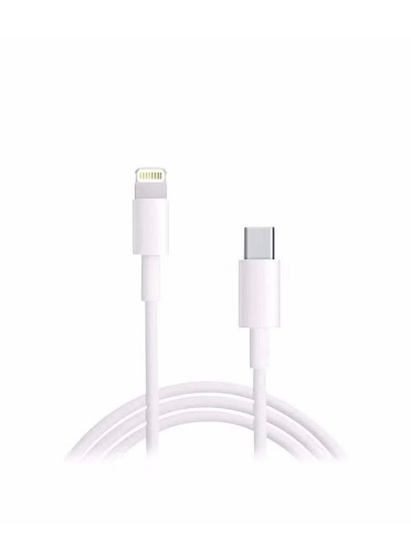 تنبلس شاحن ايفون سريع 20 وات | شاحن حائط USB C سريع مع كابل USB C إلى Lightning متوافق مع iPhone 14/14 Pro/14 Pro Max/13/12/SE2020/11/XR/XS Max/X/iPad - Image 4