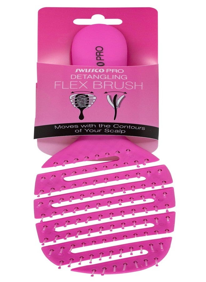Swissco Pro Detangling Flex Brush (Just Pink)