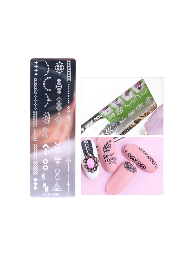 brunson Nail Stamping Plates Nail Art Stamping Stamper Scraper Tool for Professional Manicure and Pedicure Perfect Stencil for Beautiful Nail Designs in Salons and at Home Nail Art Templates