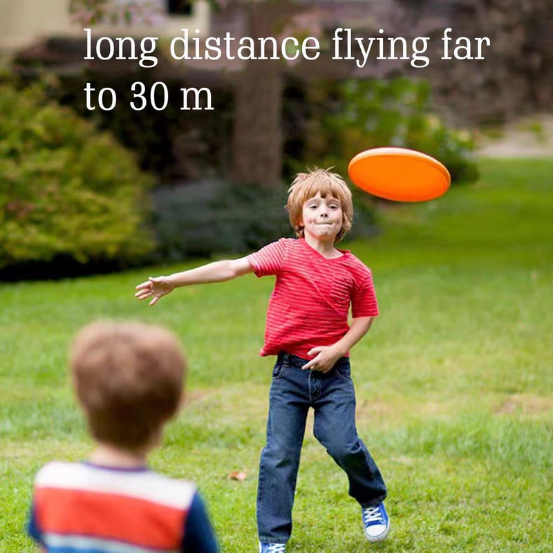 SUHEEUS Kids Flying Disc Toy Outdoor Playing Lawn Game Disk Flyer for Kindergarten Teaching Soft Silicone Colorful 6 Pack Bulk Set - Image 3