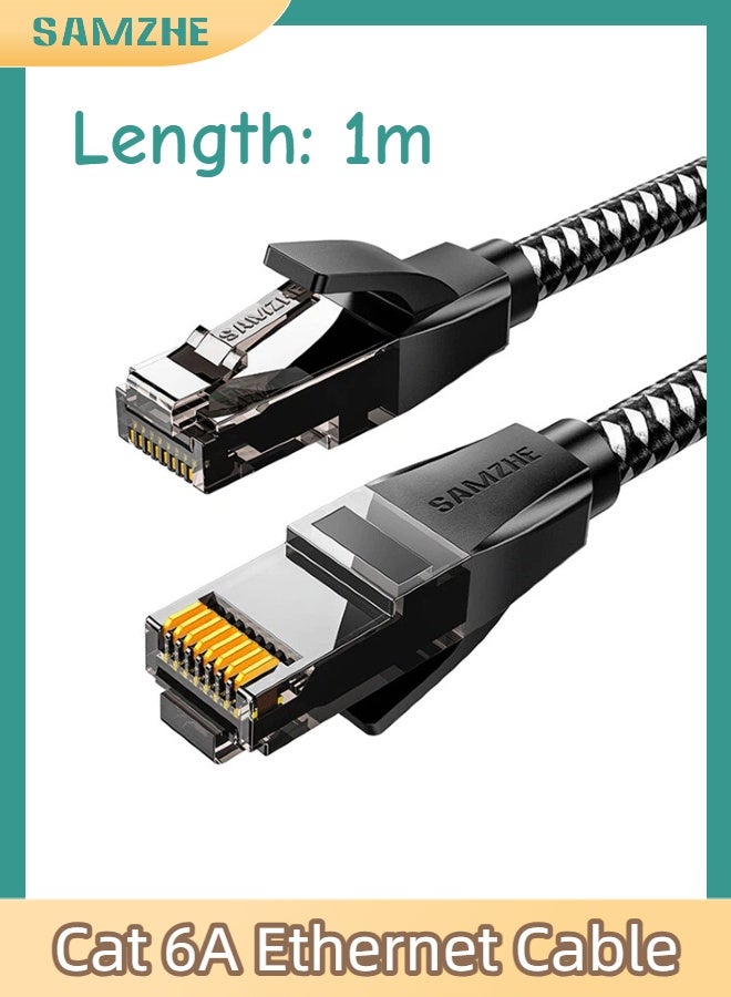 سامزي سامزي كابل إيثرنت CAT6a 10Gbps 500 هرتز نحاس نقي RJ45 مع غطاء حماية لأجهزة PS5 PS4 Xbox أجهزة التوجيه نوع الاتصال: كابل إيثرنت