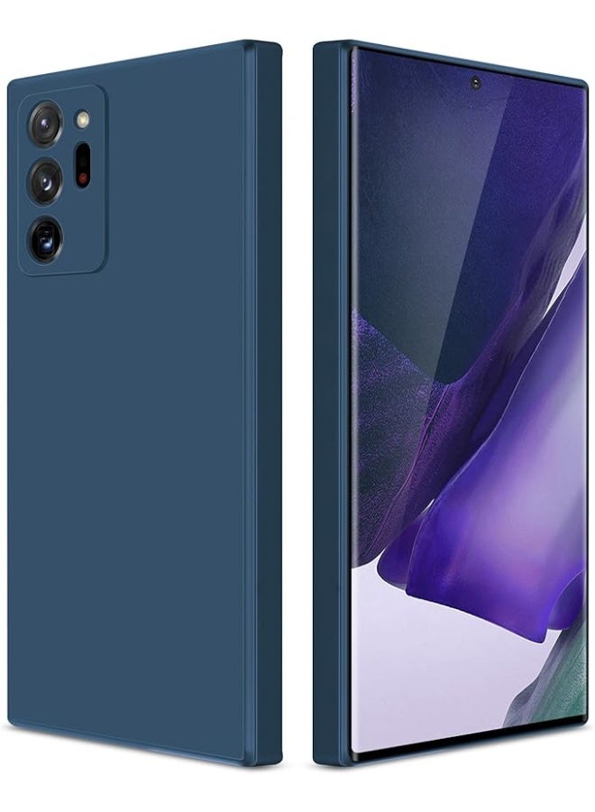 Case for Samsung Galaxy Note 20 Ultra Soft Silicone Gel Rubber Cover Shockproof Matte Finish Back Cover Inner Fabric Lining with Camera Protection Case for Samsung Galaxy Note 20 Ultra Blue