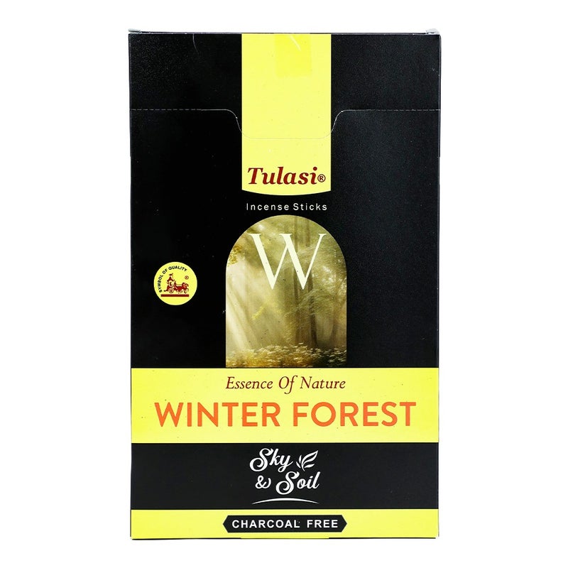 Tulasi Sky & Soil Winter Forest Incense Sticks (Agarbatti) for Pooja, Prayer, Meditation & Home Fragrance, 12 Sticks, Pack of 12 (1 outer) - Image 2