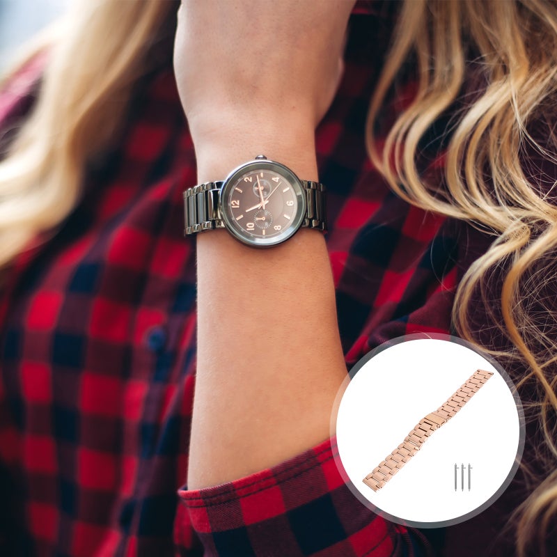 💍 ساعة من الفولاذ المقاوم للصدأ مريح وآمن للاستخدام اليومي يناسب ساعات جالكسي - Image 5