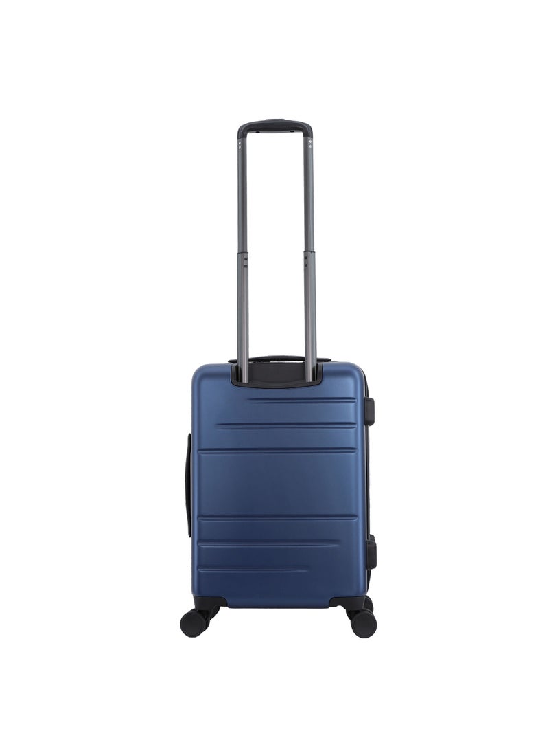Discovery Patrol Hardside  20" Carry-On Small Cabin Business Travel Suitcase/ Front Open Laptop Compartment, 100% PC Lightweight Hard Shell Luggage, 4 Double Wheel, TSA Lock Trolley Bag Metallic Blue. - pzsku/Z9C4AEEB8D57FDEEA0361Z/45/_/1727696856/9fb29d2e-83b3-4ef2-875b-71e3c0446df8