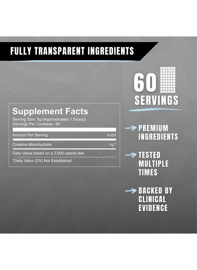 RYSE Up Supplements - Ryse Element Series Creatine Monohydrate ; Increase Lean Muscle Mass ; Improve Strength & Power ; Reduce Fatigue ; Perform Better ; 60 Servings - Image 1