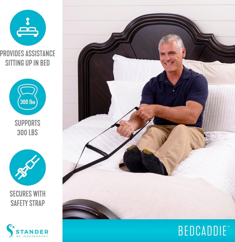 Stander BedCaddie - Adjustable Bed Ladder with Ergonomic Handles for Easy Mobility - Image 3