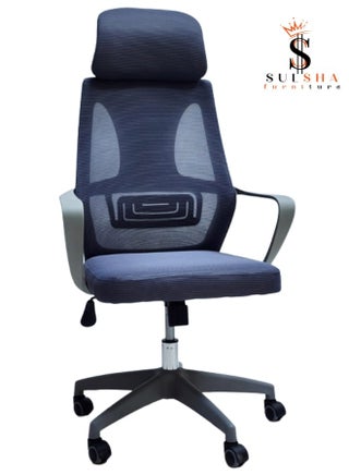 High Back Home Office Desk Chair Ergonomic Office Chairs, Mesh Desk Chair with Head Rest, Adjustable Seat Height - pzsku/Z9C4B0BEFAB76D1EEF5F6Z/45/_/1710418123/b50afce3-a0a9-4fb6-ab2f-0fbbfdeec1fd