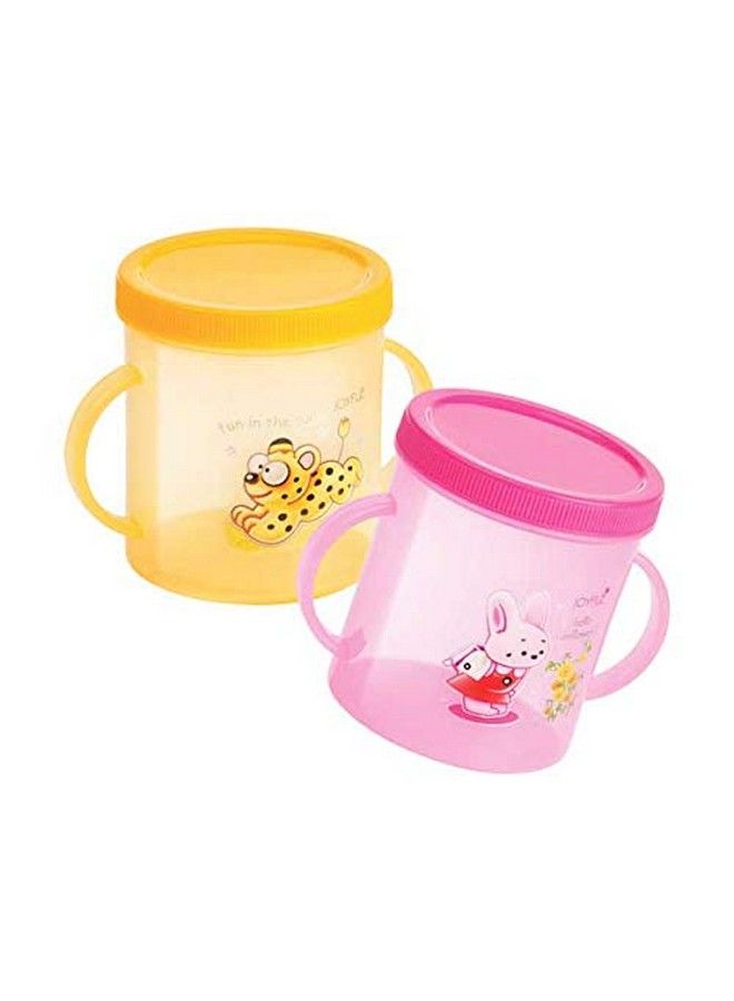 Joyful Hello Baby Plastic Sipper Cup With Double Handle (Colour May Vary 300 Ml) - Image 3
