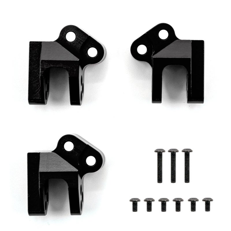 Metal Upper Center Link Mounts Replacement for Axial SCX10 III AXI03007 1/10 RC Crawler Car Upgrade Parts (Black) - Image 1