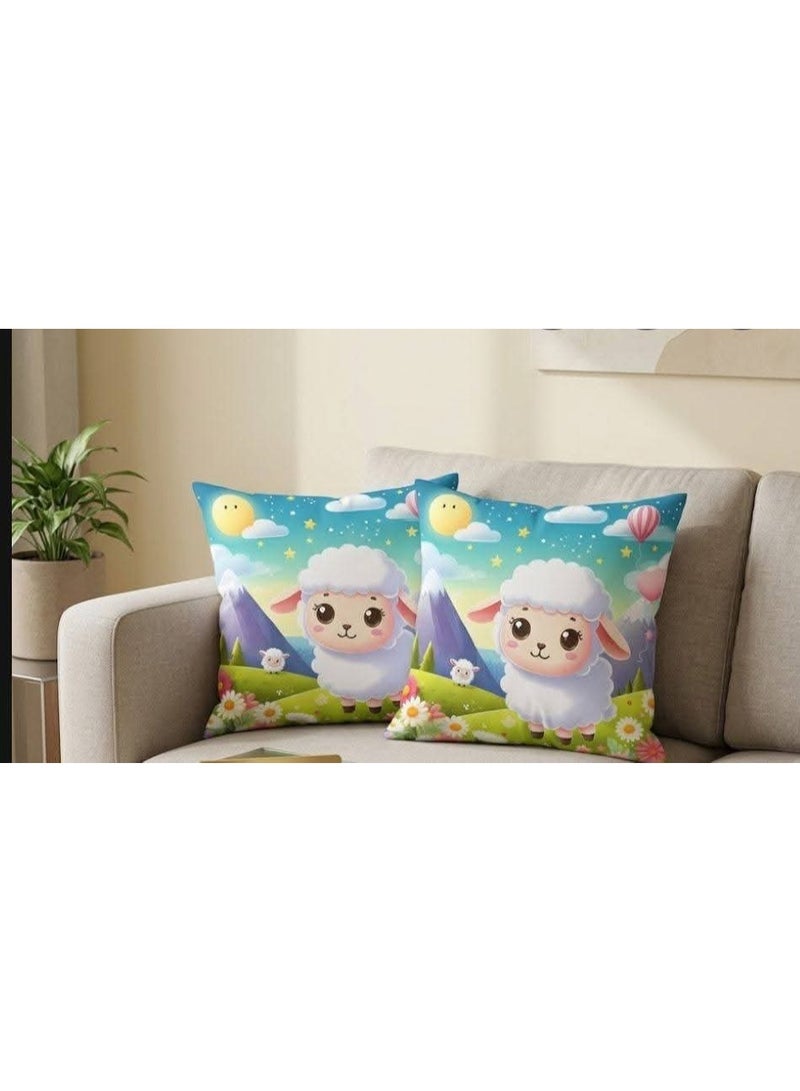 eid el-adha cover cushions 2 psc 45*45 velvet material