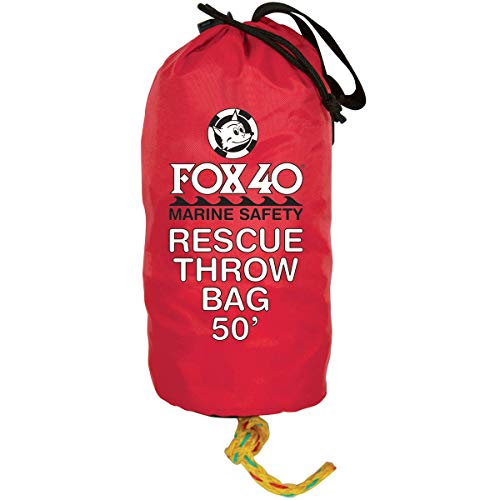 Fox 40 Rescue Throw Bag, 50 Feet of Rope, Red - Image 2
