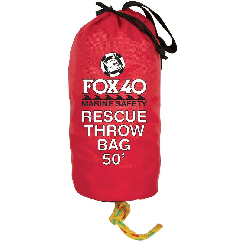 Fox 40 Rescue Throw Bag, 50 Feet of Rope, Red - Image 4