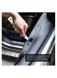 SYOSI 2 PCS 4140 Pry Tool, Mini Pry Bar Trim Removal Tool, Door Panel Removal Tool, Car Trim Removal Tool Kit, Panel Removal Tool, Interior Trim Removal Kit For Planes, Automotive Tools  - Image 5