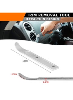 SYOSI 2 PCS 4140 Pry Tool, Mini Pry Bar Trim Removal Tool, Door Panel Removal Tool, Car Trim Removal Tool Kit, Panel Removal Tool, Interior Trim Removal Kit For Planes, Automotive Tools  - Image 3