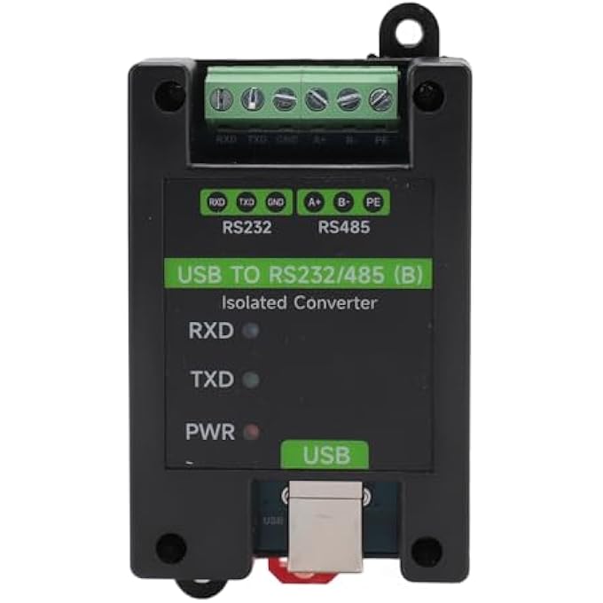 rayihni USB CONVERTER, USB TO RS232 RS485 ADAPTER WITH FT232RNL CHIP AND 3 LED INDICATOR, INDUSTRIAL GRADE ISOLATED SERIAL CONVERTER FOR WINDOWS OS X ANDROID - Image 2