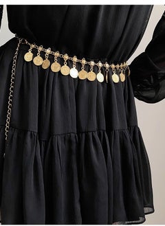Generic Versatile Decoration Long Tassel Coin Retro Style Waist Chain  - Image 3