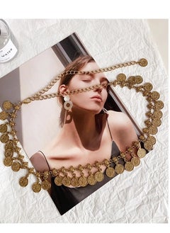 Generic Versatile Decoration Long Tassel Coin Retro Style Waist Chain  - Image 2