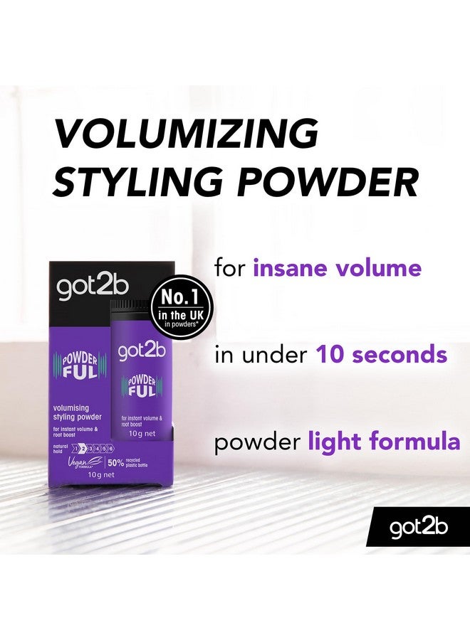 Got2b Schwarzkopf Powder'Ful Unisex Root Hair Styling Powder For Instant Volume And Root Boost Vegan 10G - Image 2