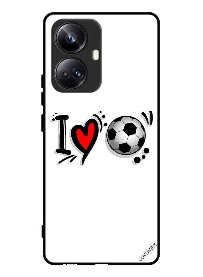 Covernex Protective Case Cover For Realme 10 Pro Plus I Love Football - Image 1