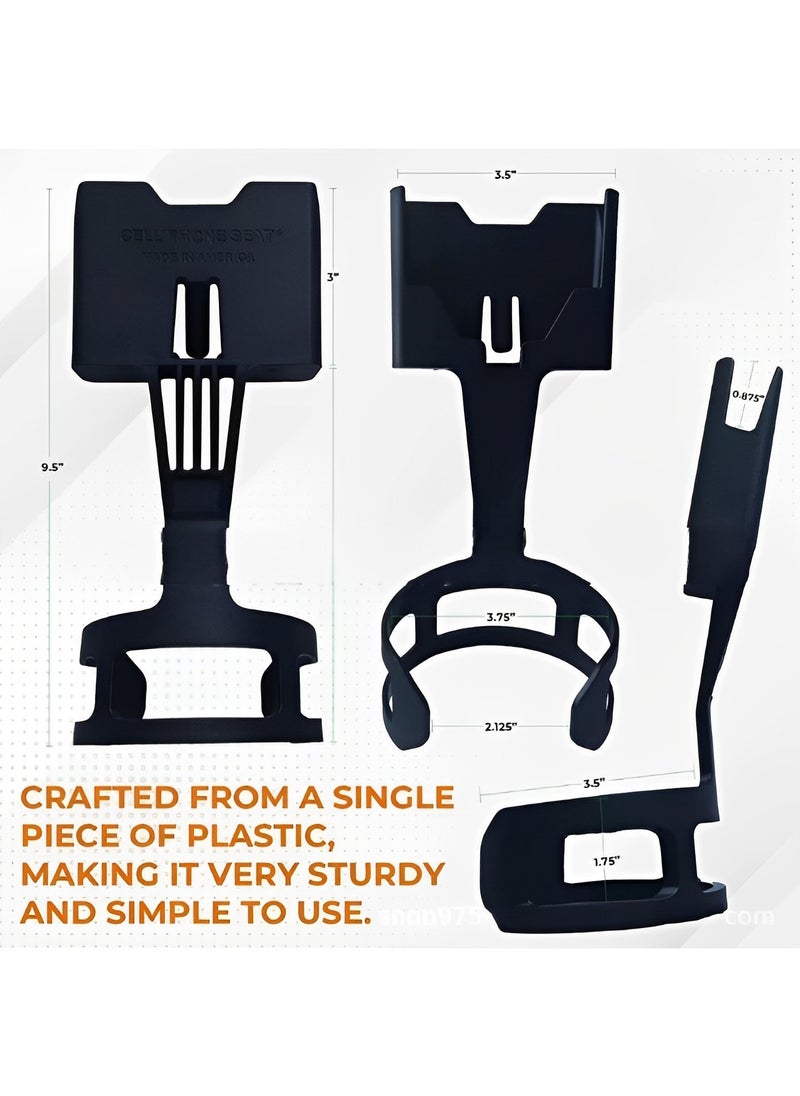 REOCLE Phone Holders for Car Air Vent Cell Phone Car Mount Universal Automobile Cradle Fit for iPhone Android and All Smartphones  - Image 2