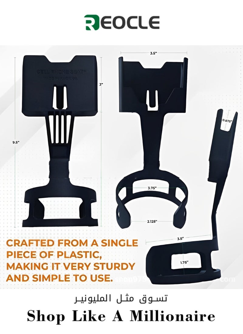 REOCLE Phone Holders for Car Air Vent Cell Phone Car Mount Universal Automobile Cradle Fit for iPhone Android and All Smartphones  - Image 1
