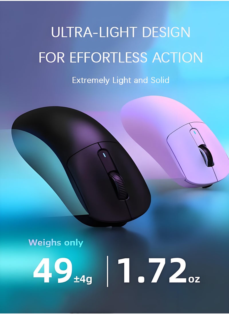 Attack Shark X3 Lightweight Wireless Gaming Mouse with Tri-Mode 2.4G/USB-C Wired/Bluetooth,Up to 26K DPI, PAW3395 Optical Sensor,5 programmable Buttons for PC/Laptop/Win/Mac  - Image 3