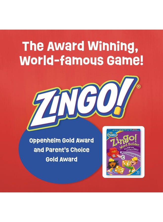 thinkfun 7706-T Zingo Word Builder Early Reading Game - Award Winning Game for Pre-Readers and Early Readers - Image 2