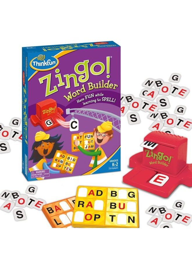 thinkfun 7706-T Zingo Word Builder Early Reading Game - Award Winning Game for Pre-Readers and Early Readers - Image 1