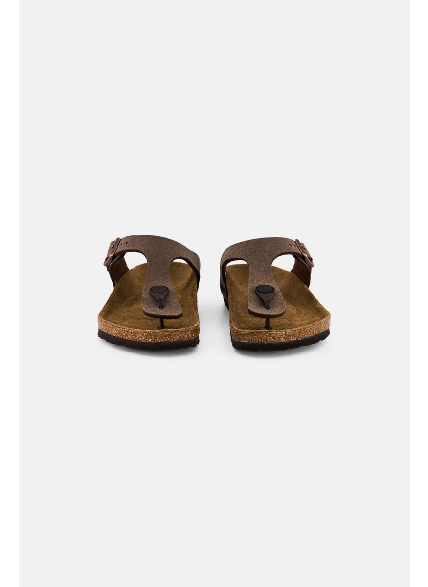 BIRKENSTOCK Kids Girl Slip On Cork Sandals, Brown  - Image 2
