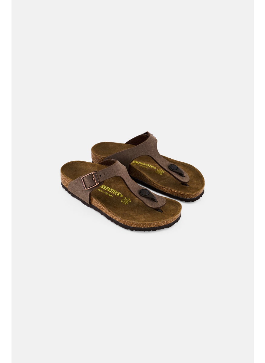 BIRKENSTOCK Kids Girl Slip On Cork Sandals, Brown  - Image 1