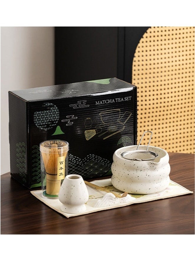 Bukela 7PCS Matcha Whisk Set Bamboo Matcha Tools for Stirring Matcha Tea Matcha Tea Tool Matcha Tea Set Traditional Tea Set - Image 1