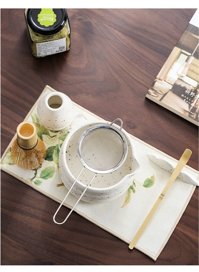 Bukela 7PCS Matcha Whisk Set Bamboo Matcha Tools for Stirring Matcha Tea Matcha Tea Tool Matcha Tea Set Traditional Tea Set - Image 4